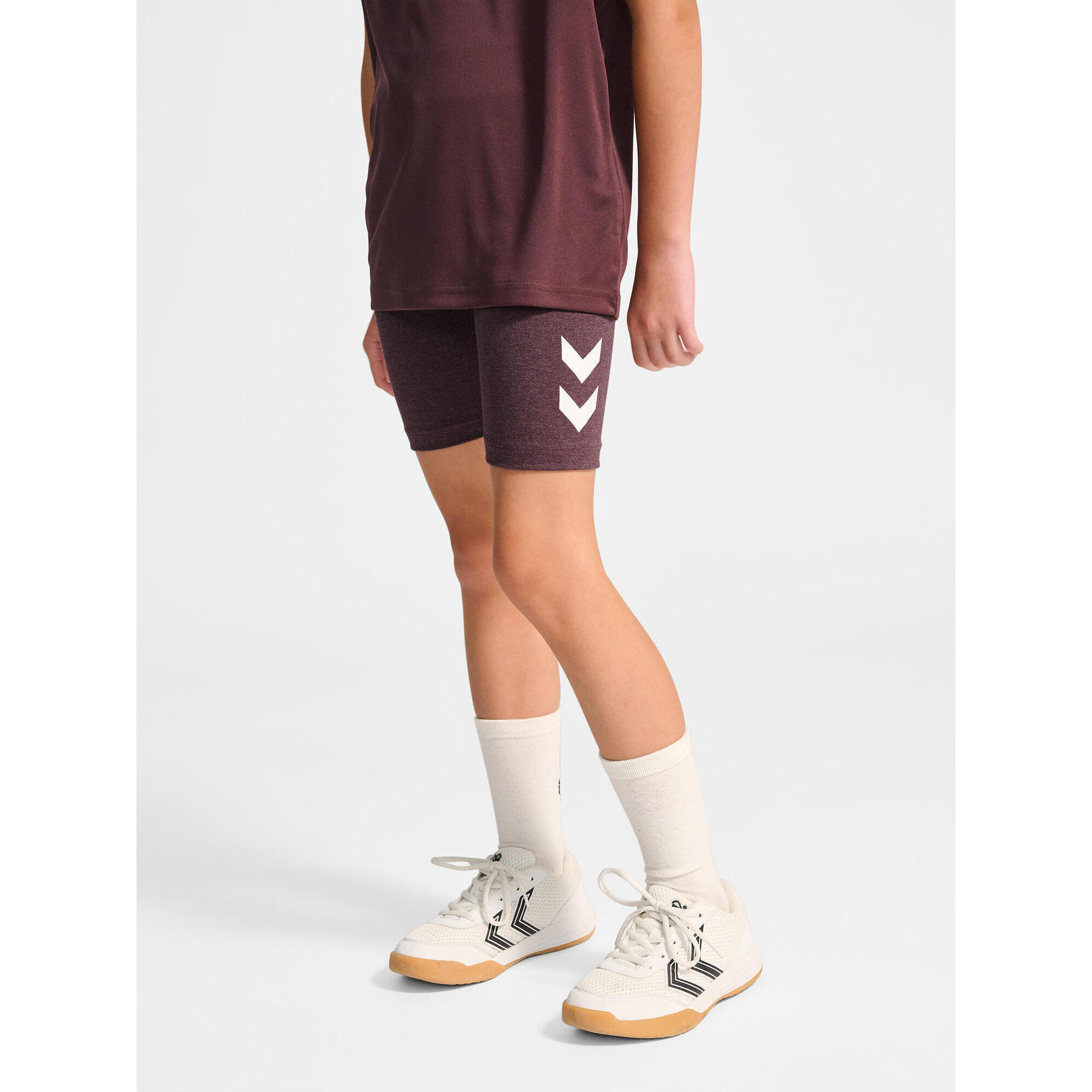 Hummel - Enfiler Short Hmljr Logo Entraînement Fille Hummel - Short - Bordeaux|rose - Decathlon