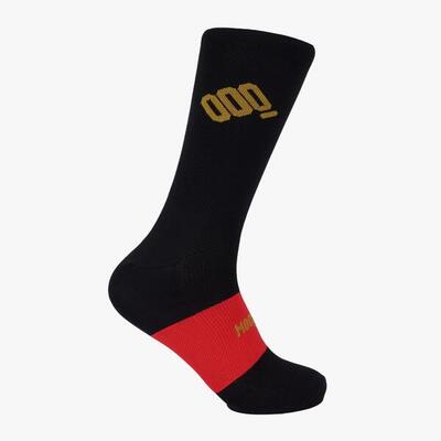 Calzini ciclismo estivi traspiranti neri Mooquer Black Band