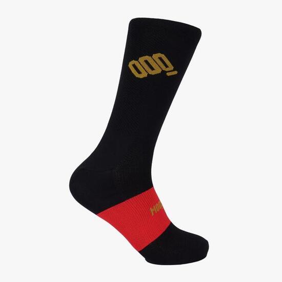 Calzini ciclismo estivi traspiranti neri Mooquer Black Band
