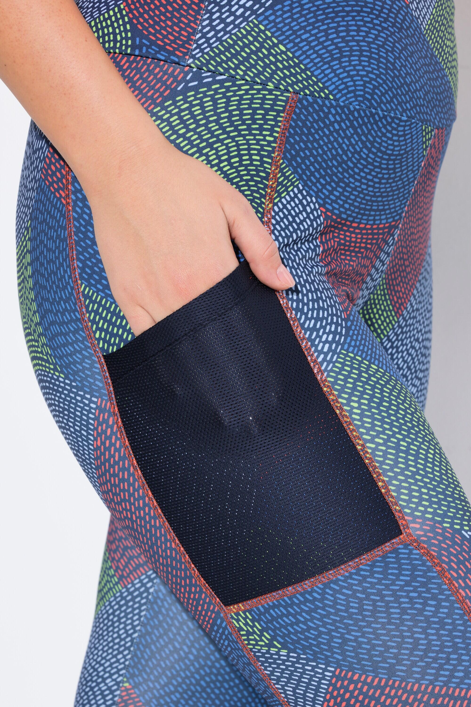 Femme Legging technique aspect « tressé ». Poche en mesh. Matière recyclée 3/7