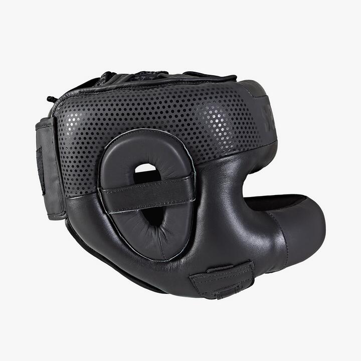 SPARBAR® SB1 BAR FACED SPARRING HEADGUARD - MIDNIGHT BLACK Small 3/4