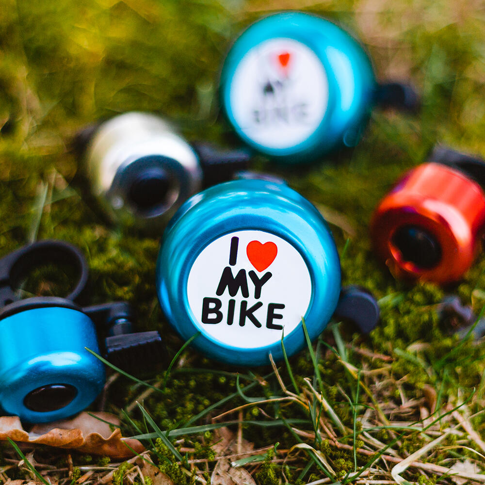 Sonnette de vélo I love my bike Forever Outdoor – Argent 3/3