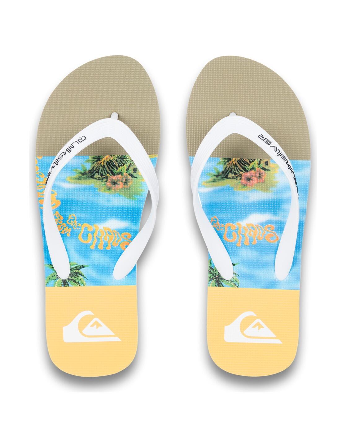 Tongs MOLOKAI STRIPE 25 Bleu Homme 3/4