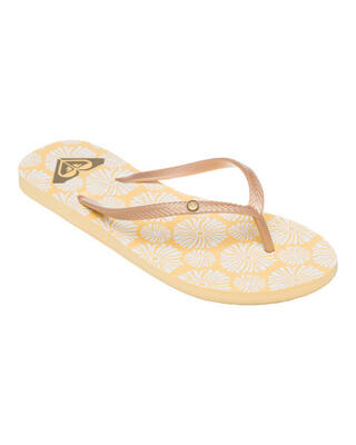 Sandalen bermuda print gelb dames