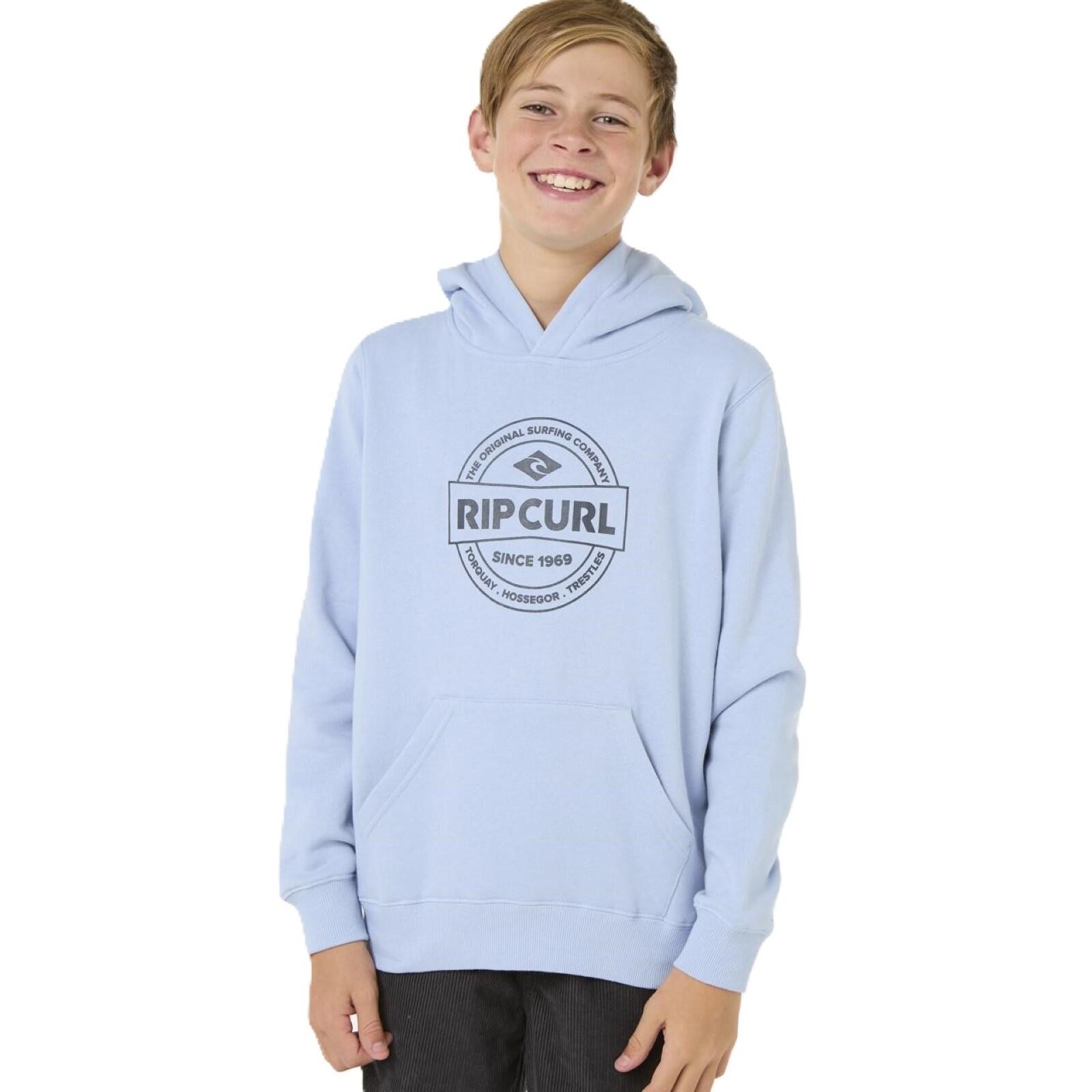 Rip Curl Stapler Hood Hoodie-Ice Blue 6/6