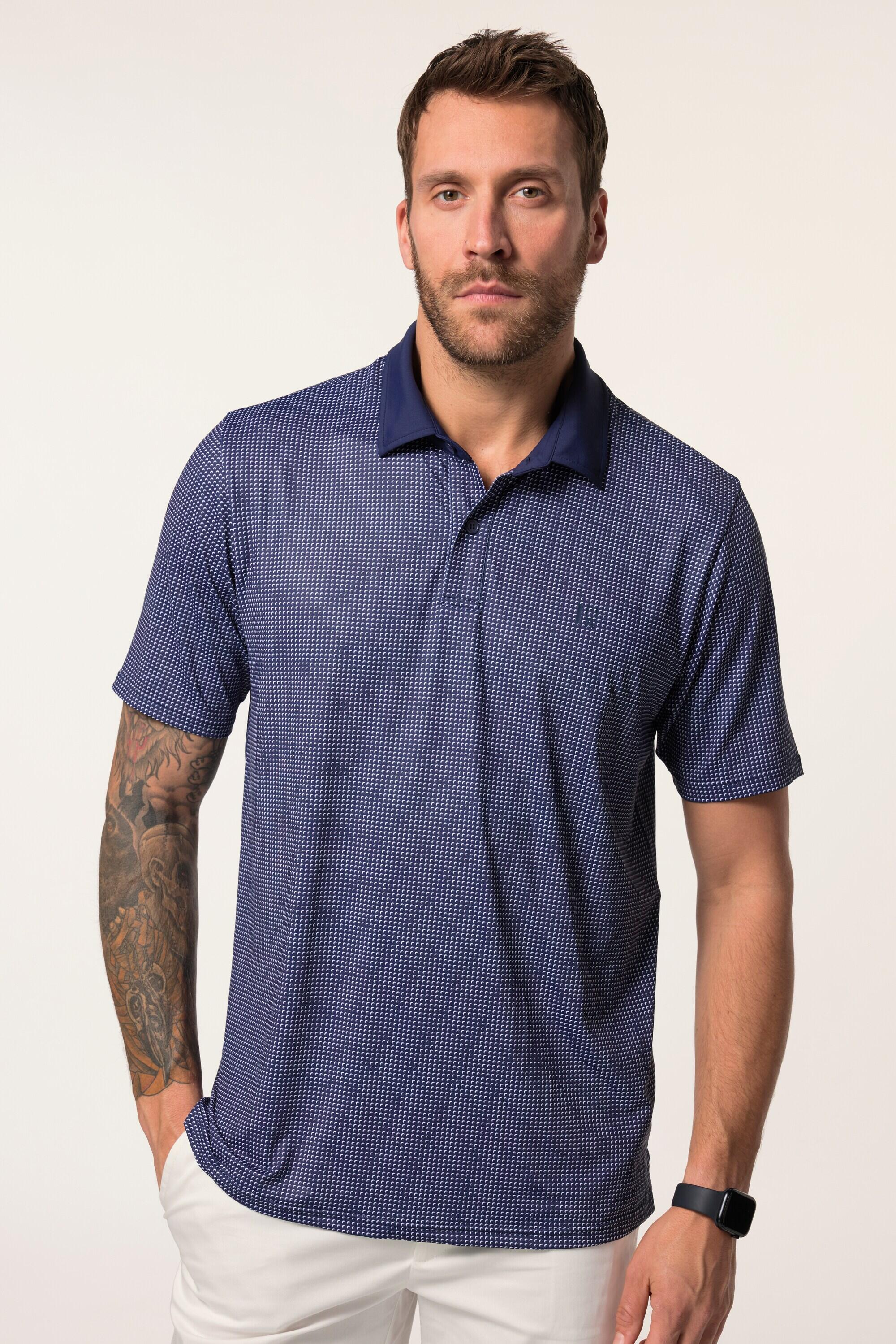 JAY-PI Polo da golf JAY-PI blu stretch QuickDry