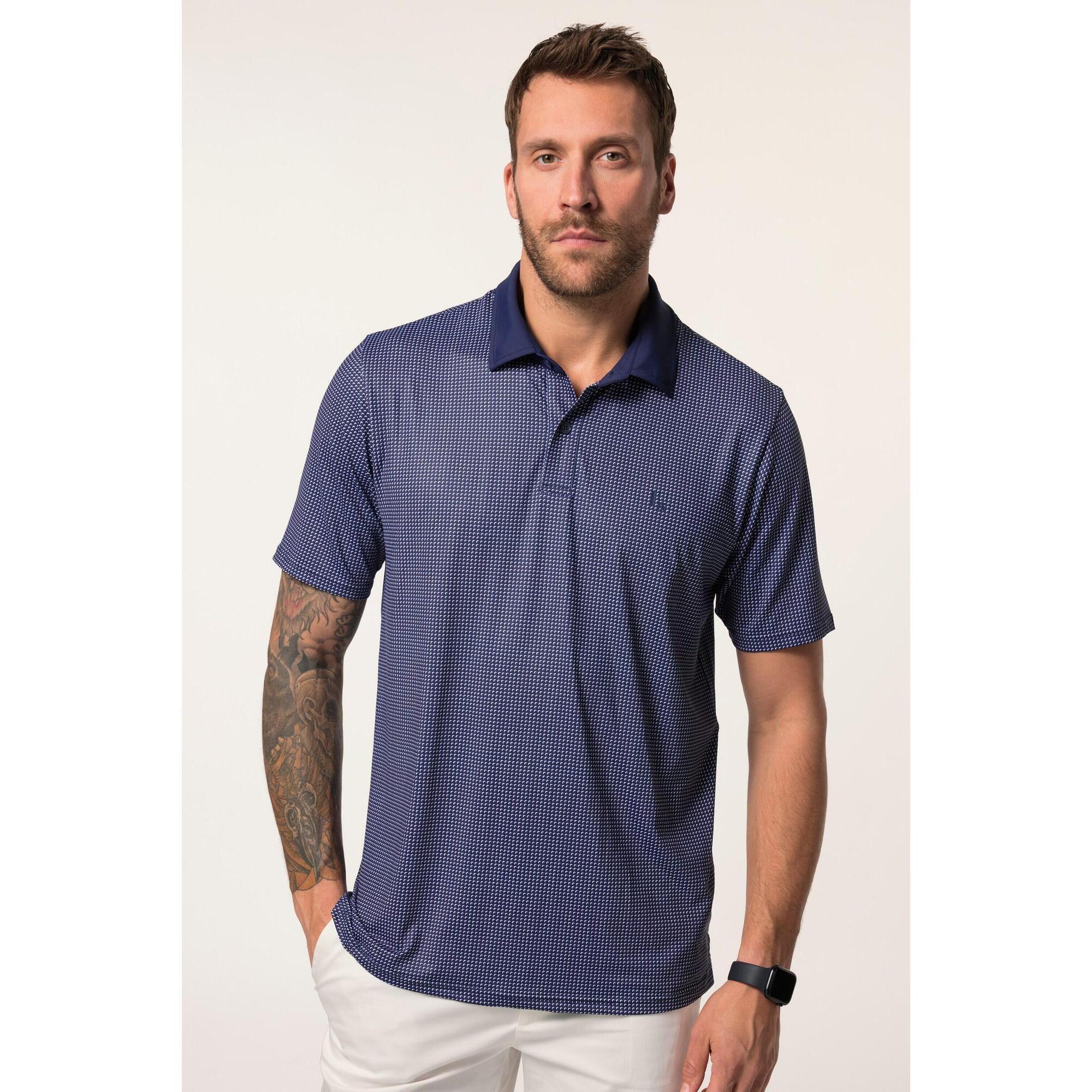 Jay-pi - Hommes Polo Spécial Golf Manches Courtes Et Imprimé Minimaliste - Polo Manches Longues - Bleu - Decathlon