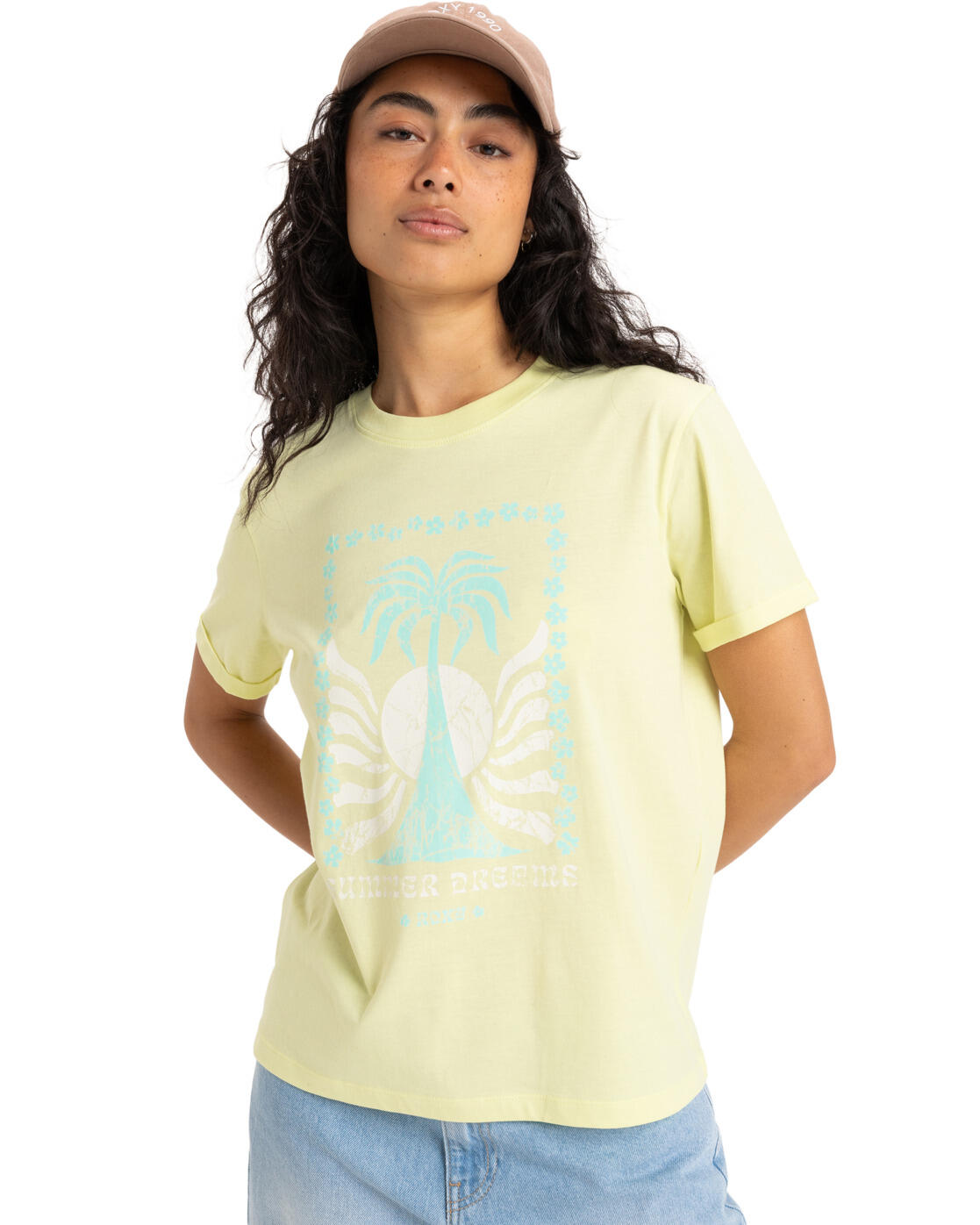 T-shirt manches courtes sérigraphié OCEANREGULAR POSTER Vert Femme 1/4