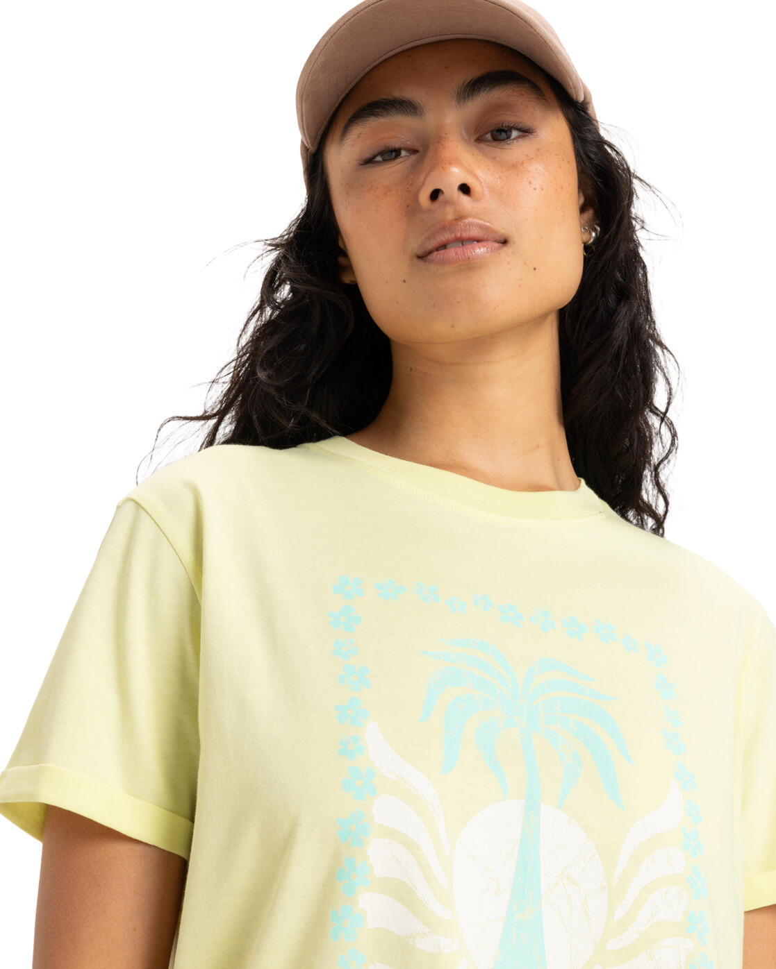 T-shirt manches courtes sérigraphié OCEANREGULAR POSTER Vert Femme 4/4