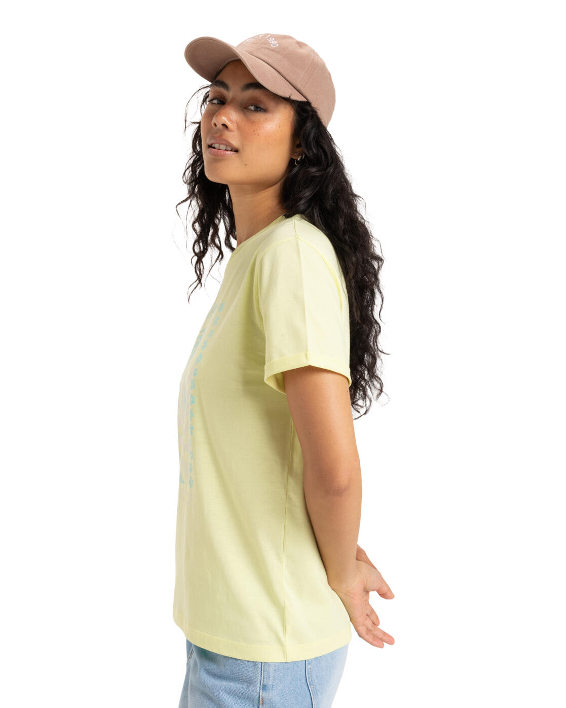 T-shirt manches courtes sérigraphié OCEANREGULAR POSTER Vert Femme 3/4