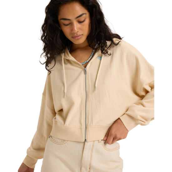 Bluza na zamek dla Kobiety NEVER BETTER Beżowy