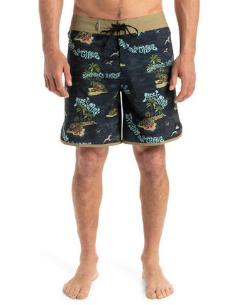 Boardshort SURFSILK SCALLOP 18" Noir Homme