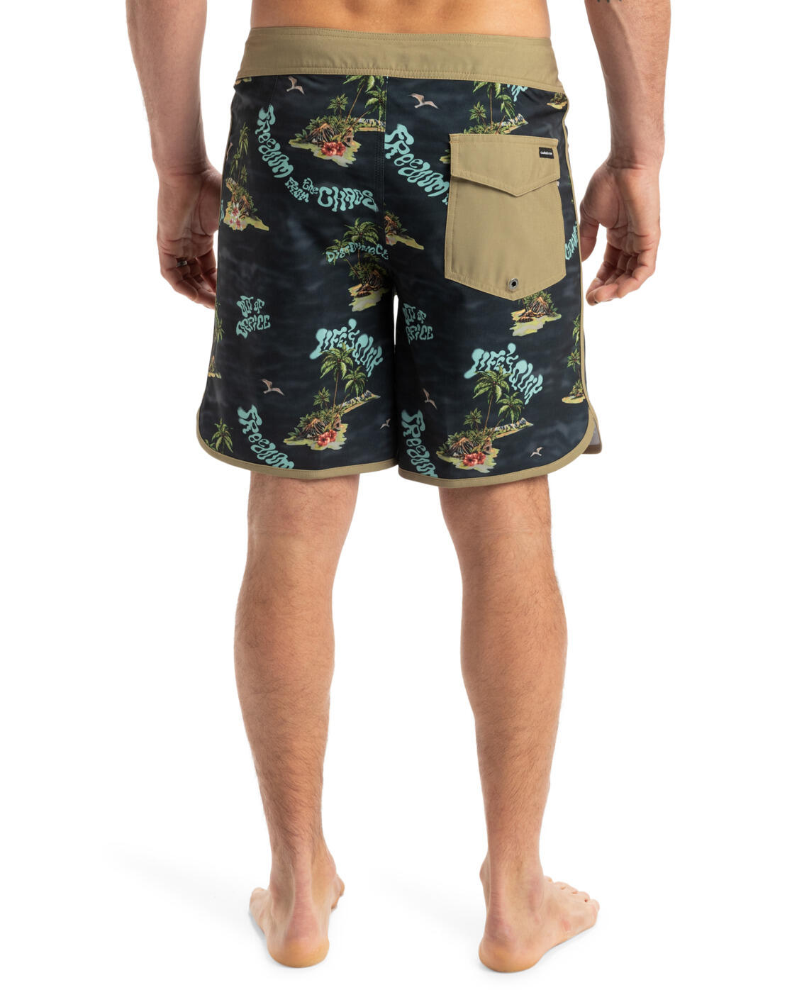 Boardshort SURFSILK SCALLOP 18" Noir Homme 2/4