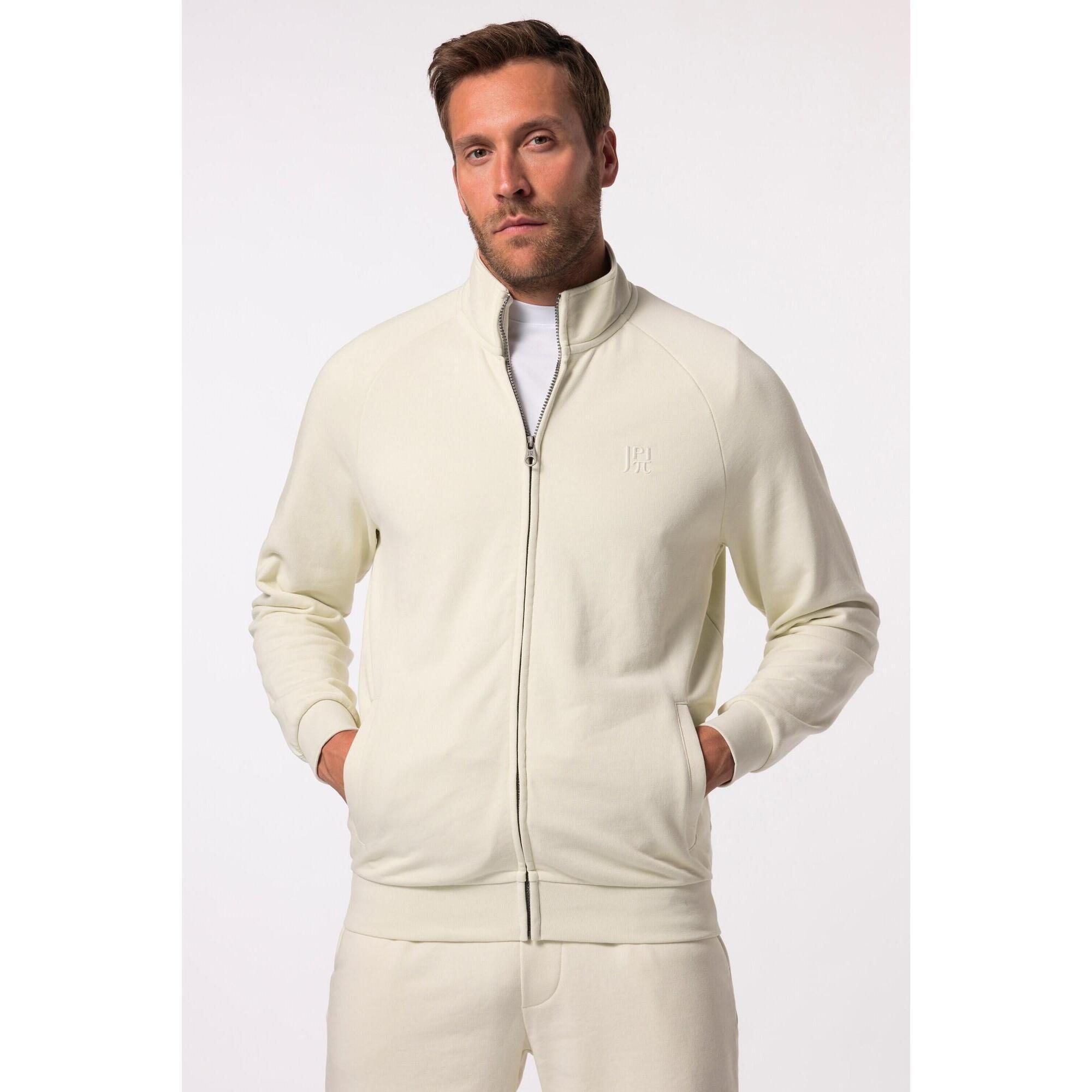 Jay-pi - Hommes Veste En Molleton Col Montant Collection Fitness – Jusqu'au 7&nbsp - Sweat Zippé - Blanc - Decathlon