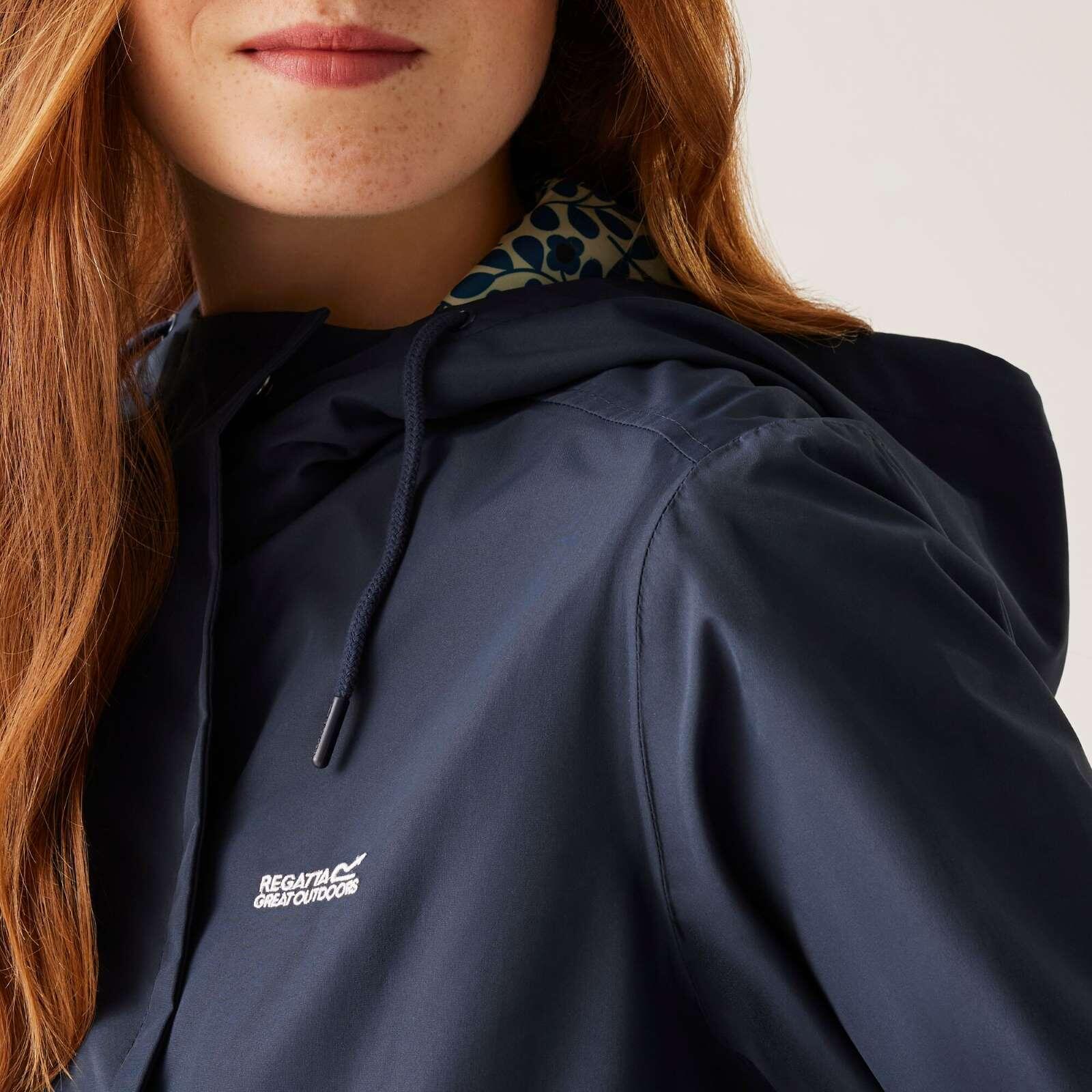 Regatta Orla Mac II Waterproof-Navy(Jasmin Flower Blue 4/7