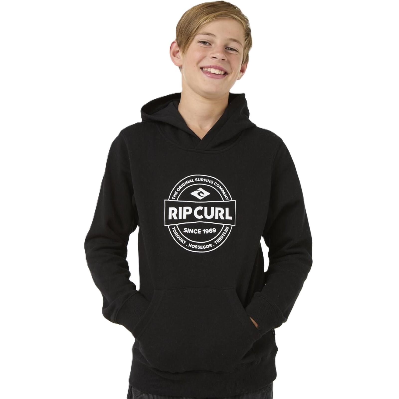 Rip Curl Stapler Hood Hoodie-Black 6/6