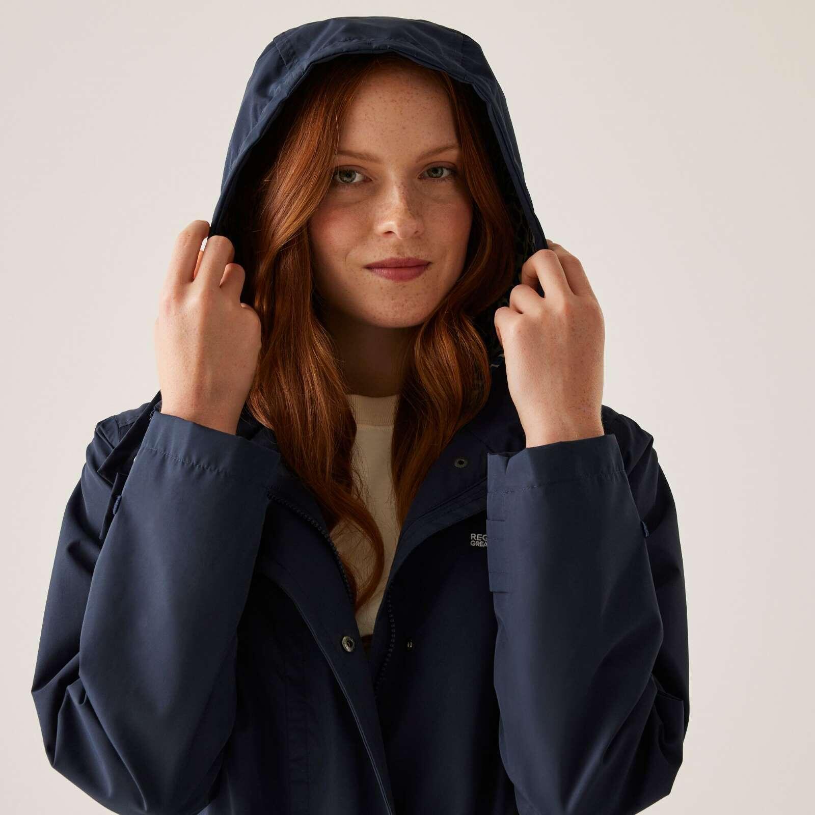 Regatta Orla Mac II Waterproof-Navy(Jasmin Flower Blue 6/7