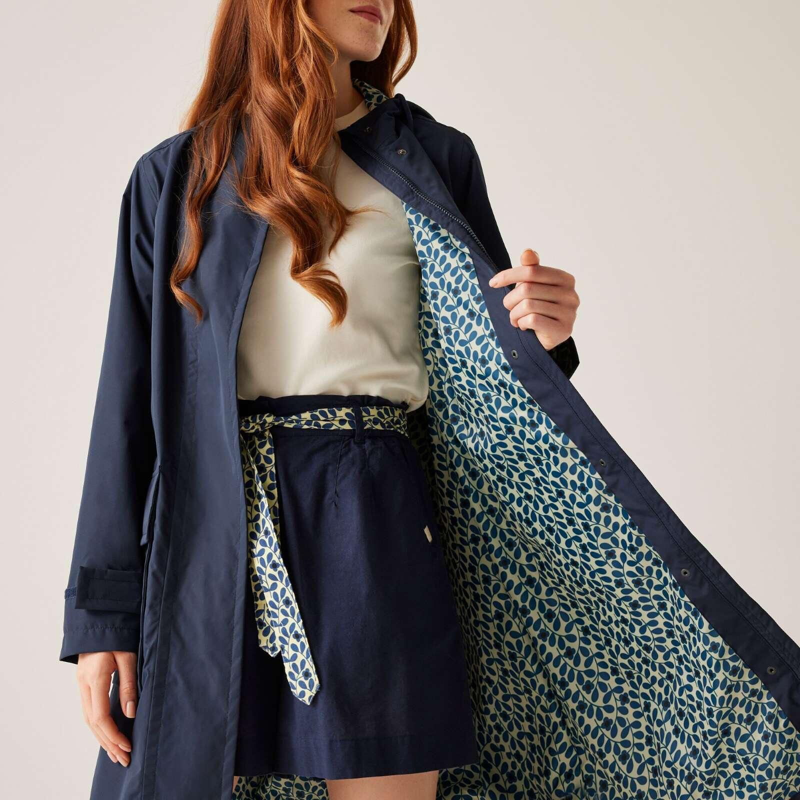 Regatta Orla Mac II Waterproof-Navy(Jasmin Flower Blue 3/7