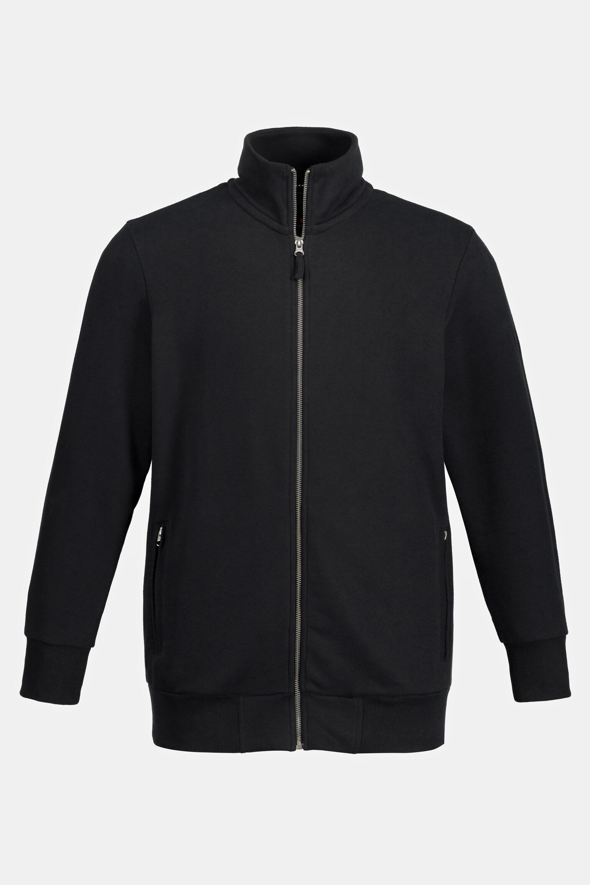 Herren Sweatjacke Fitness Stehkragen Zipper 6/7