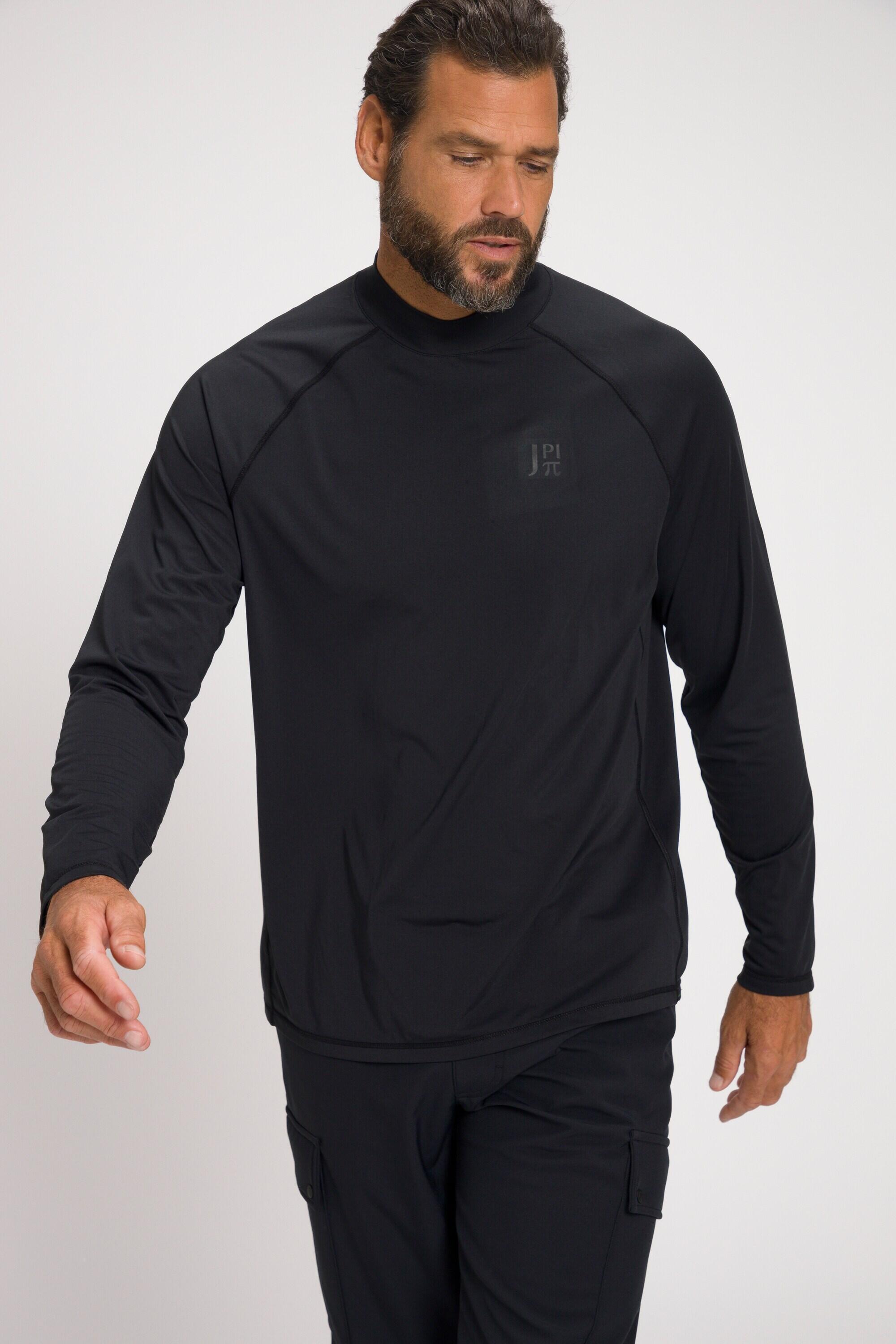 JAY-PI T-shirt uomo JAY-PI Fitness maniche lunghe nero, collo alto