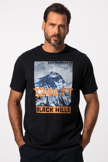 Herren T-Shirt Outdoor Halbarm BLACK HILLS Print QuickDry
