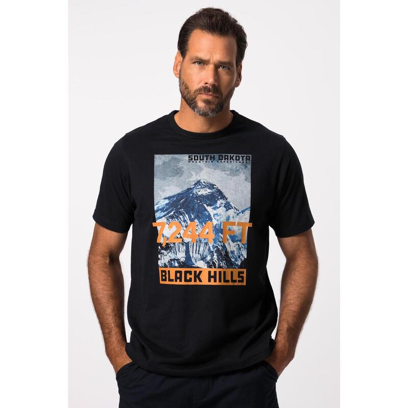 Męski T-shirt outdoorowy rękaw 1/2 nadruk BLACK HILLS