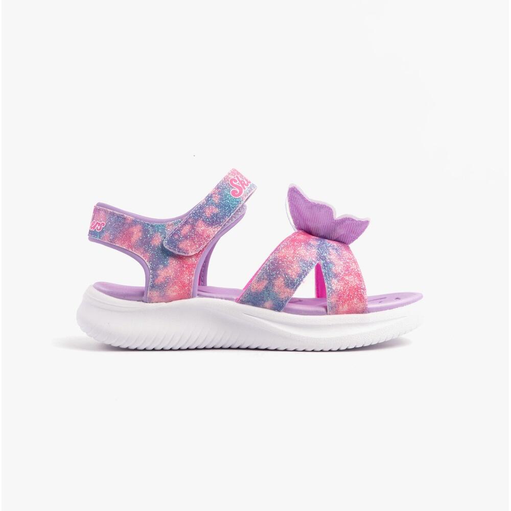 SKECHERS Jumpsters - Butterfly Brights Girls Touch Fasten Sandals