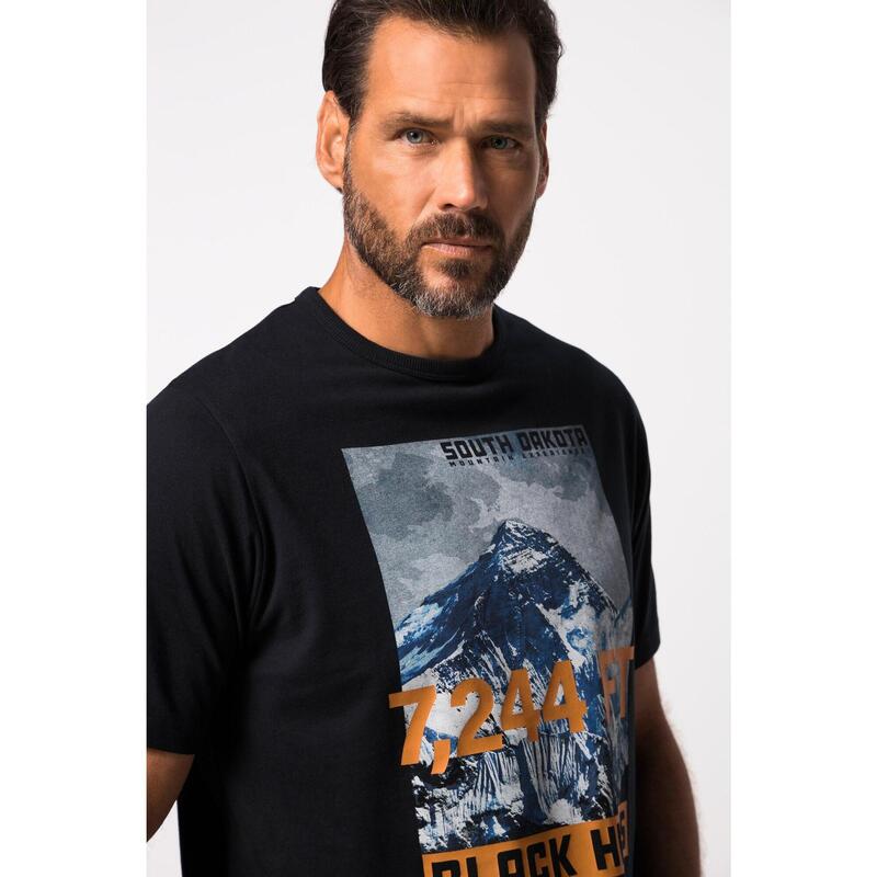 Męski T-shirt outdoorowy rękaw 1/2 nadruk BLACK HILLS