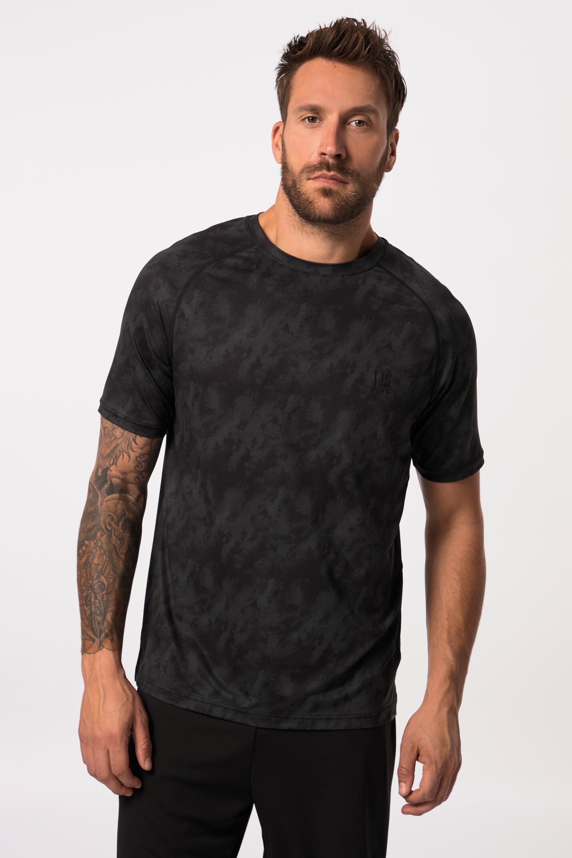 JAY-PI T-shirt FLEXNAMIC® JAY-PI uomo stampa nera maniche corte