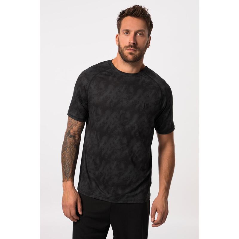 Męski T-shirt FLEXNAMIC® fitness okrągły dekolt rękaw 1/2 nadruk