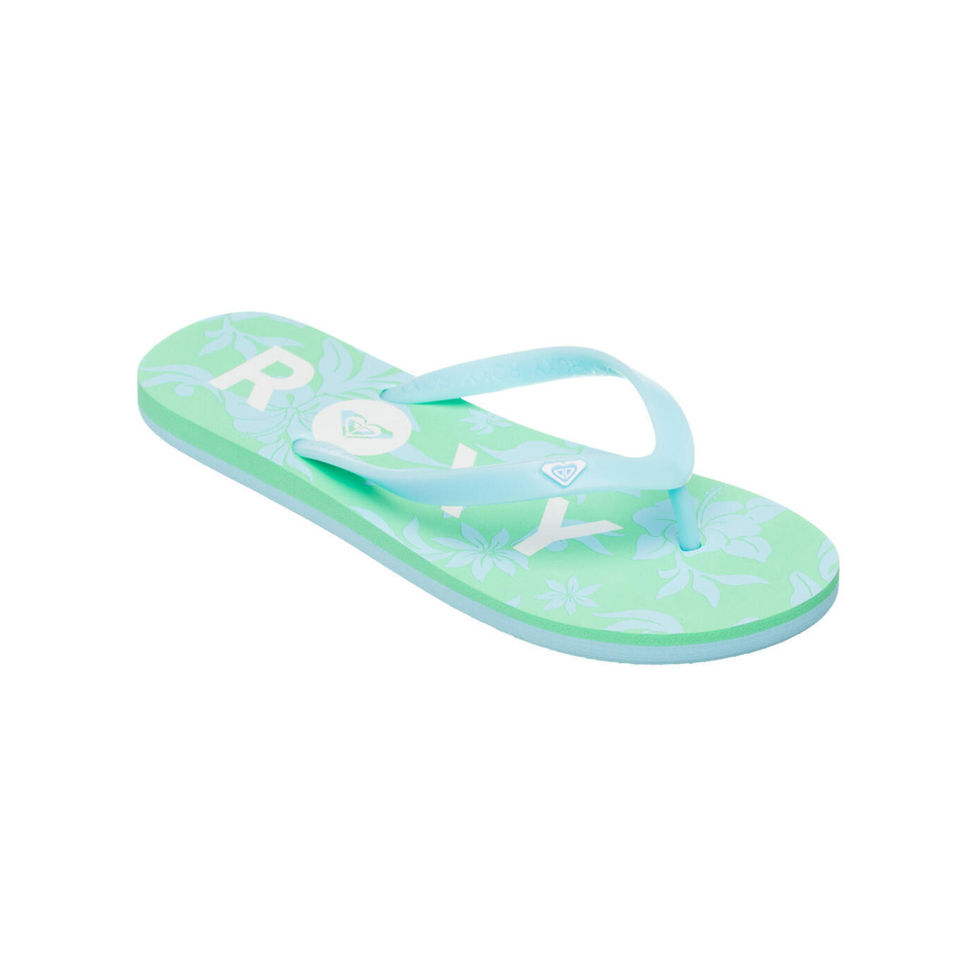 Roxy - Sandales Tahiti Bleu Femme - Tongs - Bleu - Decathlon