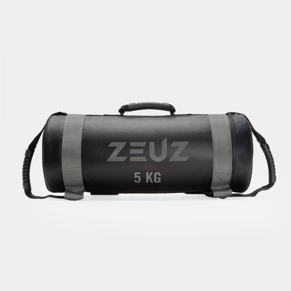 ZEUZ Powerbag 5 KG – Core Power Bag – Sandbag – 55 x 22 cm – Zwart & Grijs 2/7
