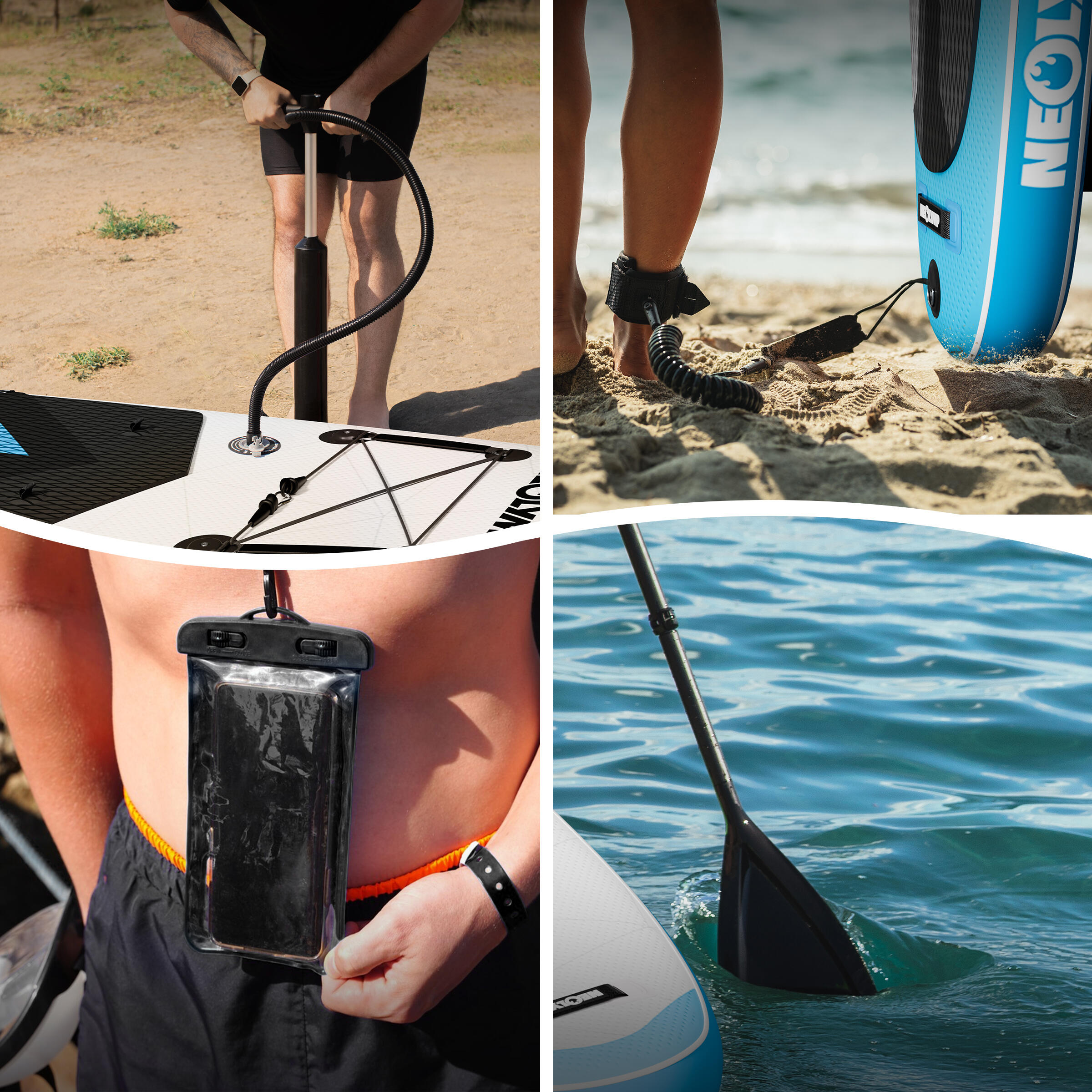 NEOLYMP SUP Board 315 cm Komplettset: Kajaksitz, Pumpe, Rucksack – 150 kg 5/7
