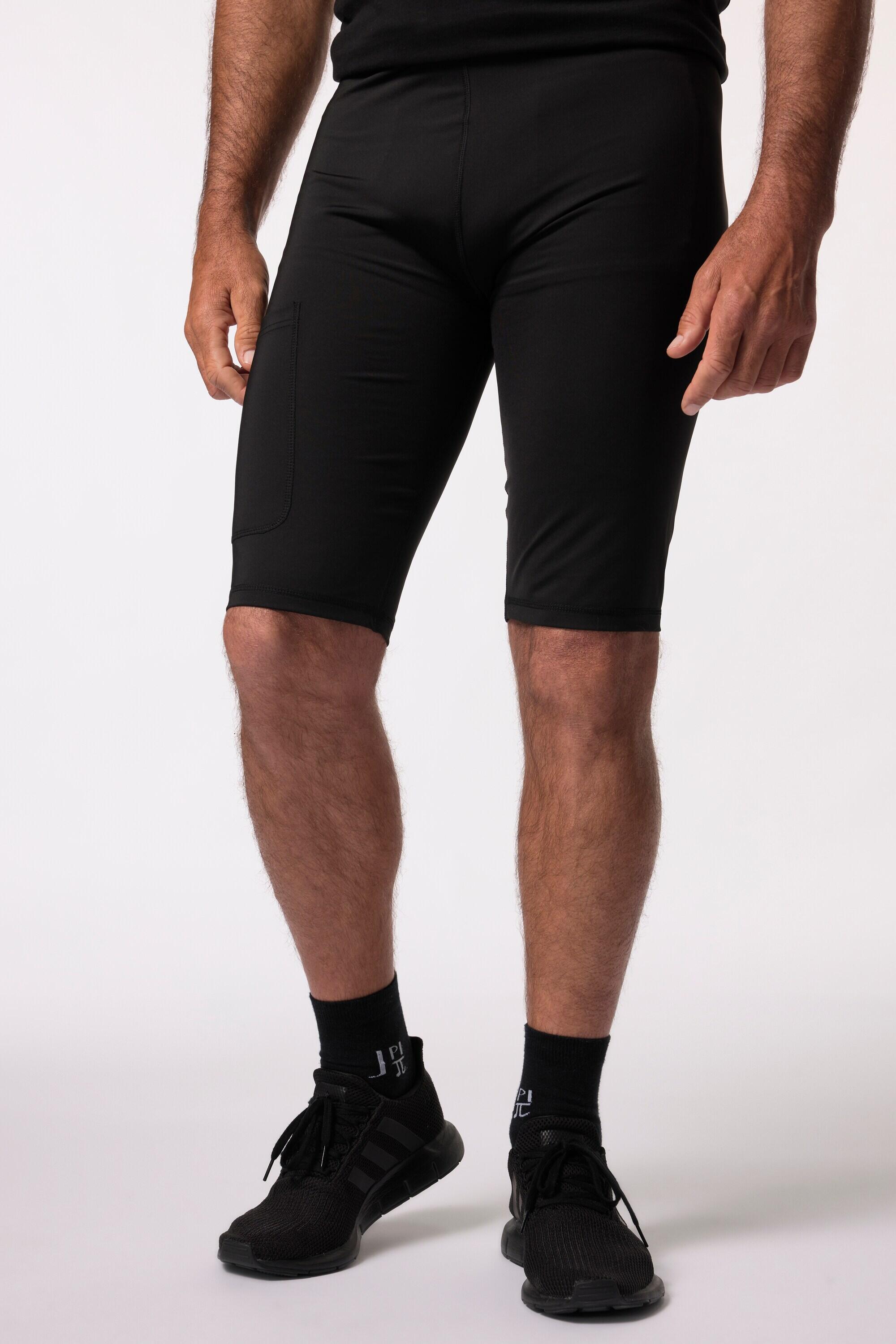 JAY-PI FLEXNAMIC® JAY-PI Men's Bermuda Shorts Black Plus Size with Smartphone Pocket