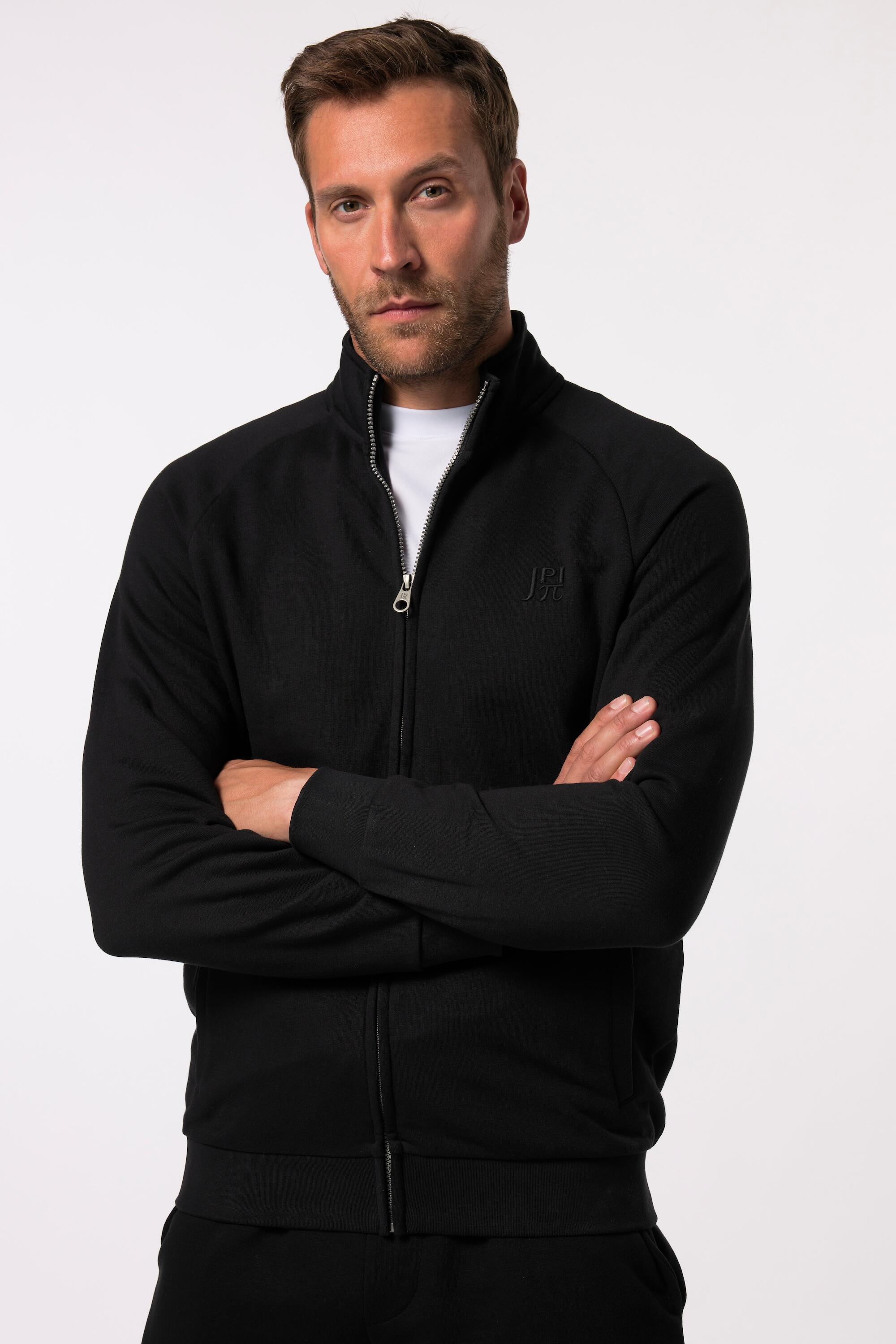 JAY-PI JAY-PI Men's Fleece Jacket Black with Stand Collar