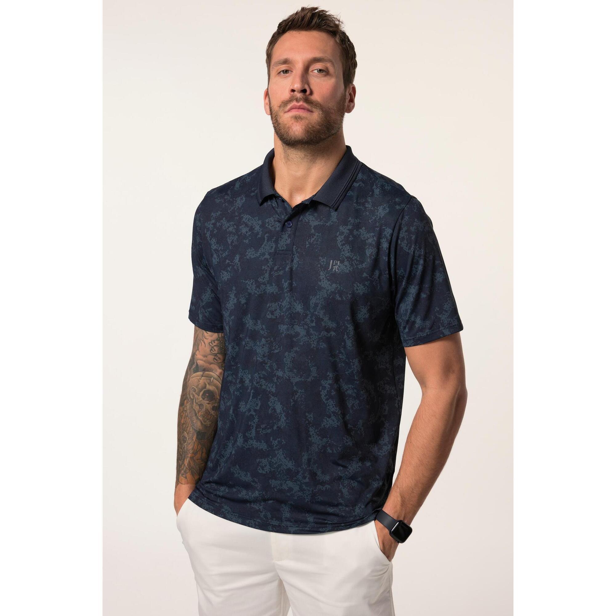 Jay-pi - Hommes Polo Collection Golf Manches Courtes Et Imprimé All-over - Polo Manches Longues - Bleu - Decathlon