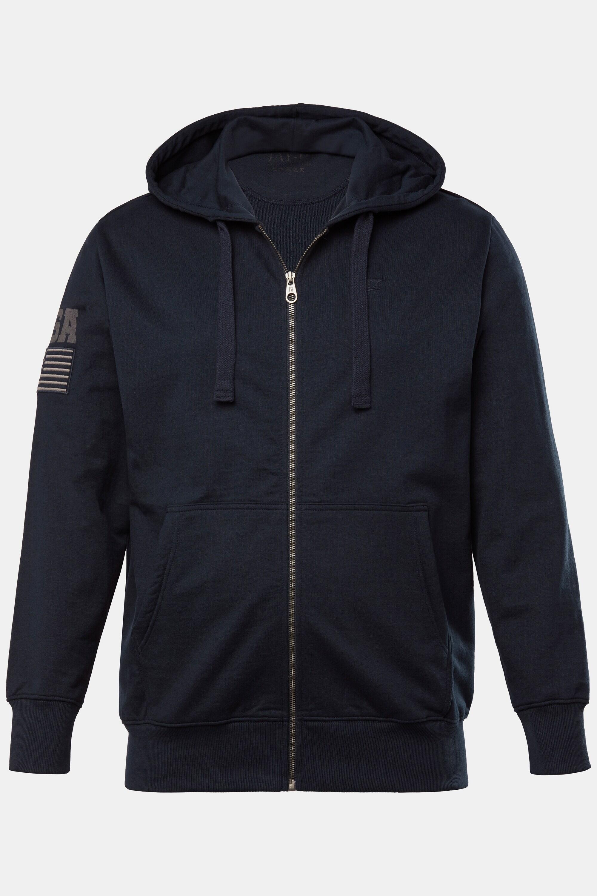 Felpa con cappuccio in pile da uomo ADRO (HA-PLN-NB_Navy_L