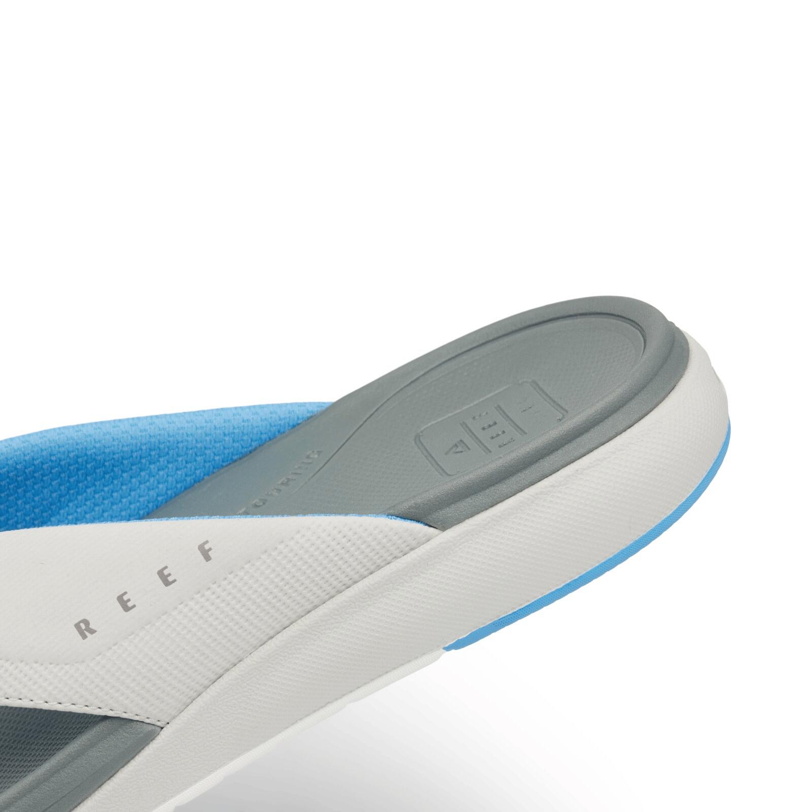 Reef Cushion Norte Flip Flops-Grey/Grey/Blue 4/5