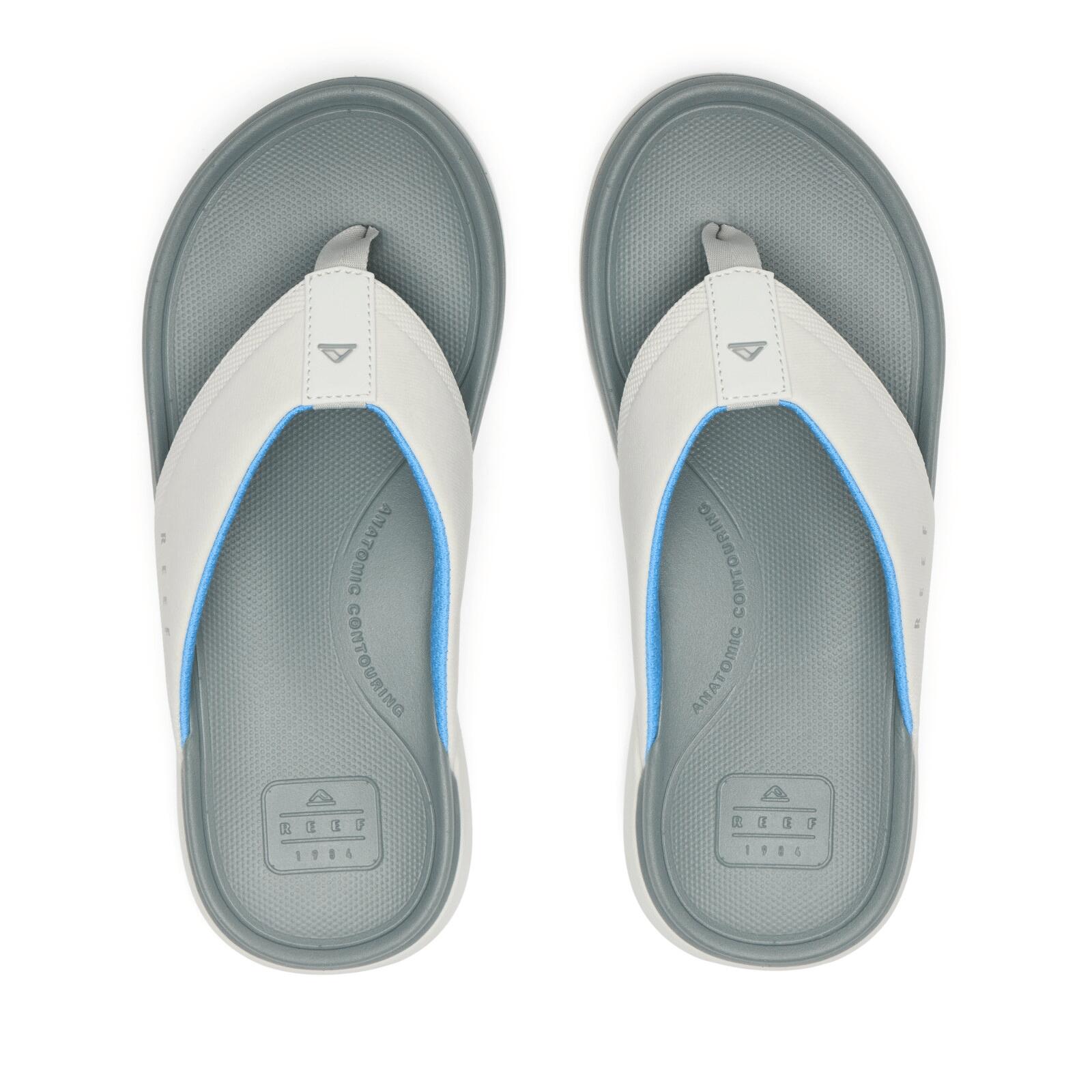Reef Cushion Norte Flip Flops-Grey/Grey/Blue 5/5