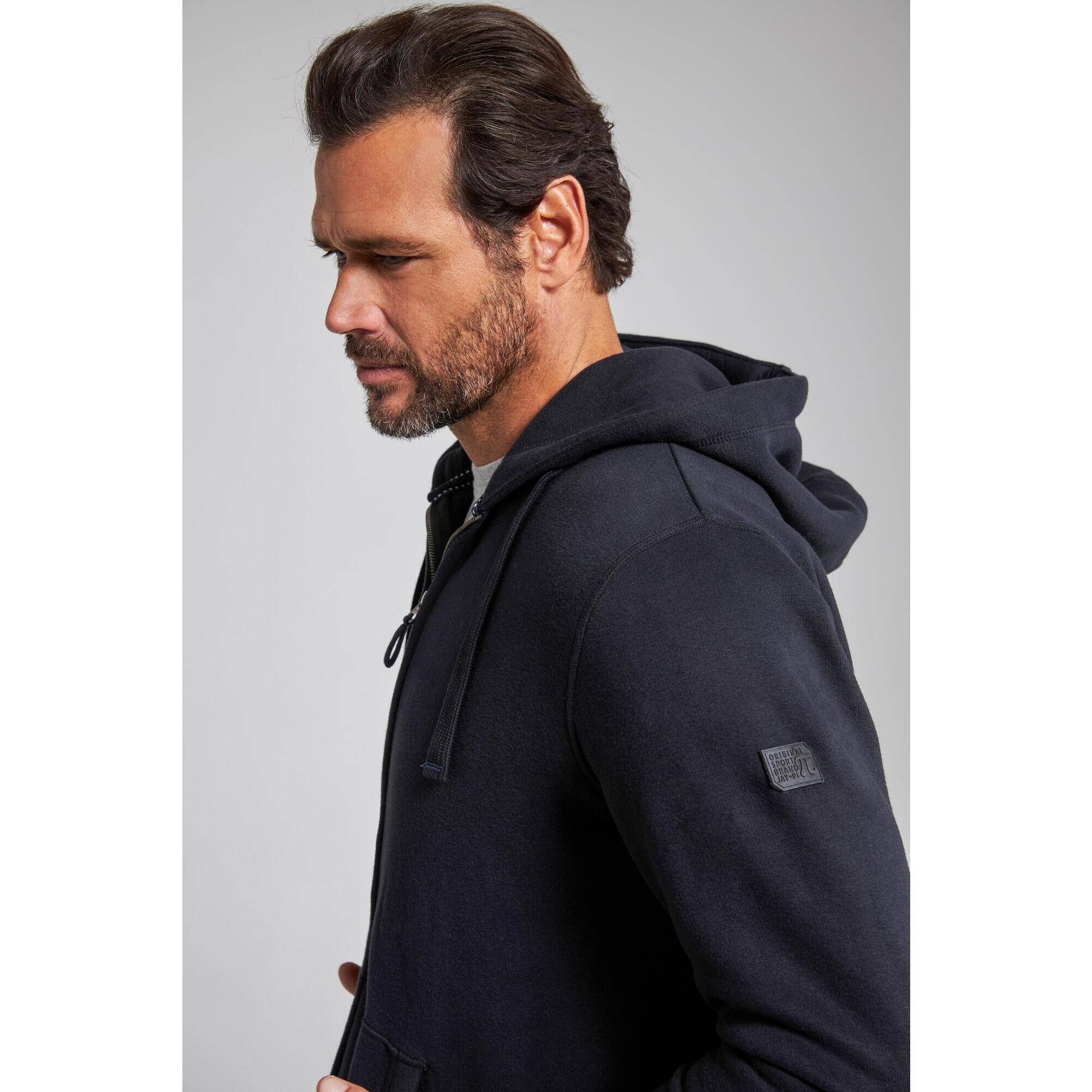Jay-pi - Hommes Veste À Capuche En Molleton - Jusqu'au 8 Xl - Sweat Zippé - Noir - Decathlon