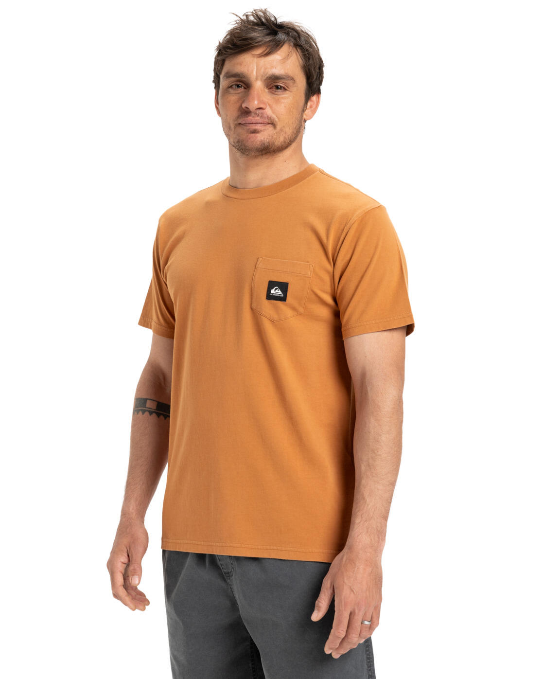 T-shirt à manches courtes SALT WATER Marron Homme 3/4