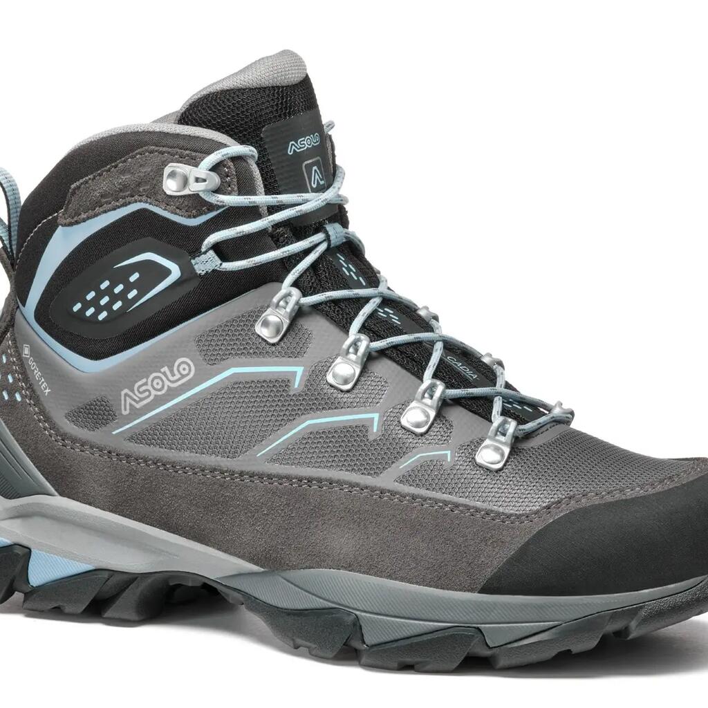 Asolo Acadia Mid Walking Boots-Graphite/Sky Blue
