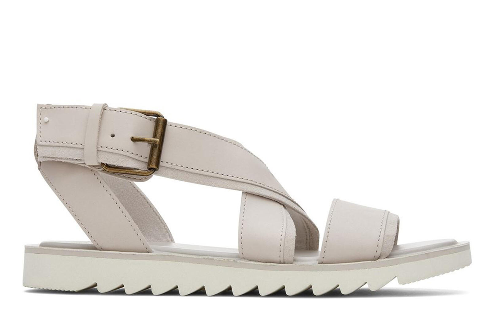 Toms Grey Strappy Sandal Toms Womens Madelyn Strappy Buckle Wedge