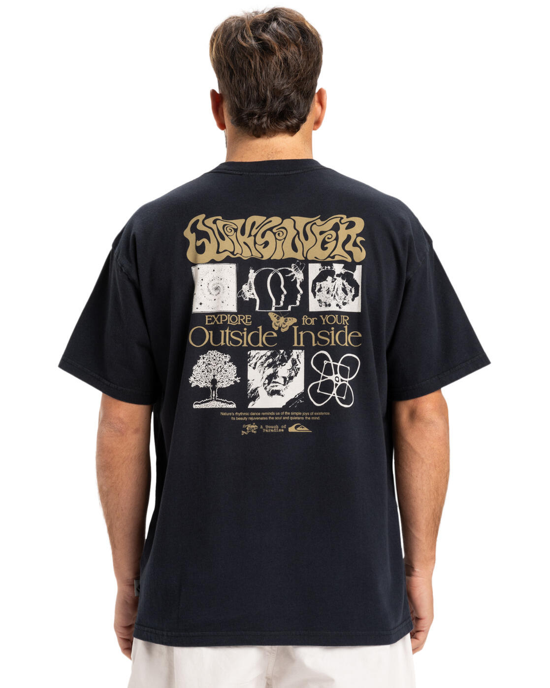 T-Shirt OUTSIDE INSIDE Schwarz Herren 2/4
