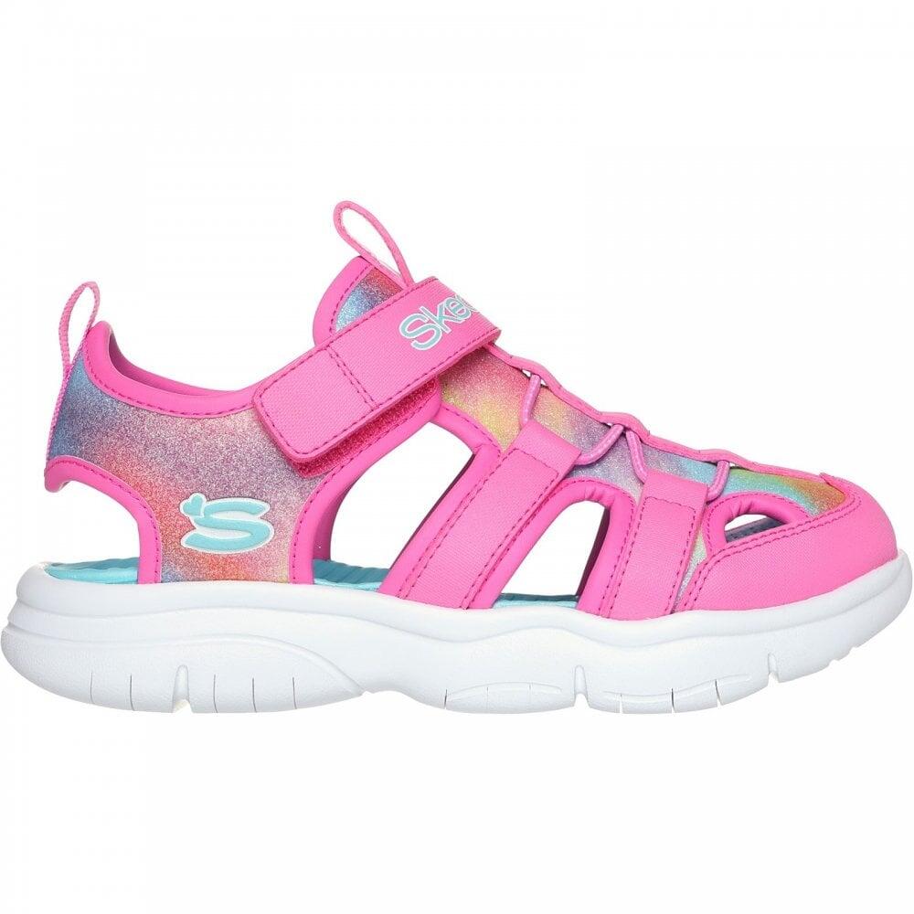 SKECHERS Flex Splash - Daylight Shimmer Girls Touch Fasten Sandals