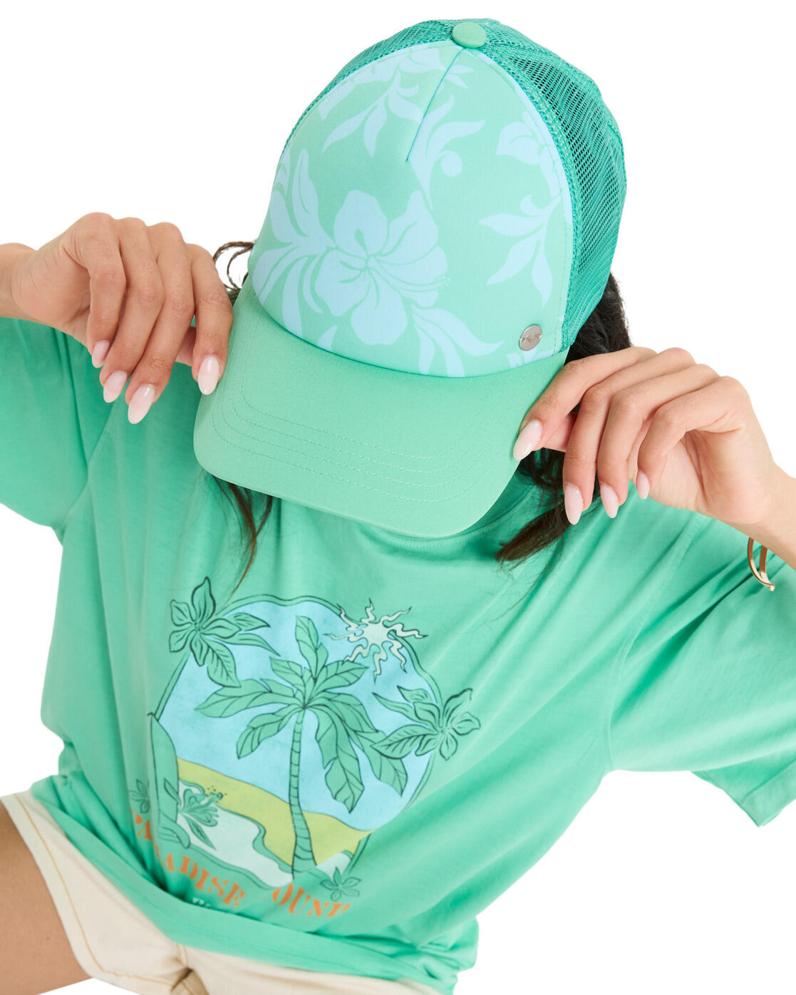 Casquette trucker BEAUTIFUL MORNING Vert Femme 2/4