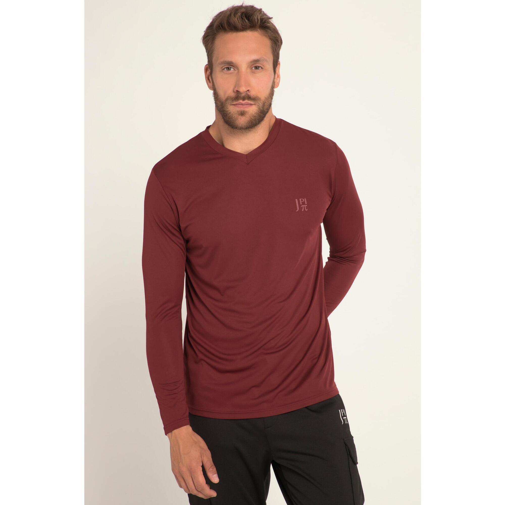 Jay-pi - Hommes T-shirt De Trekking Manches Longues Technologie Flexnamic® - T-shirt Manches Courtes - Rouge - Decathlon