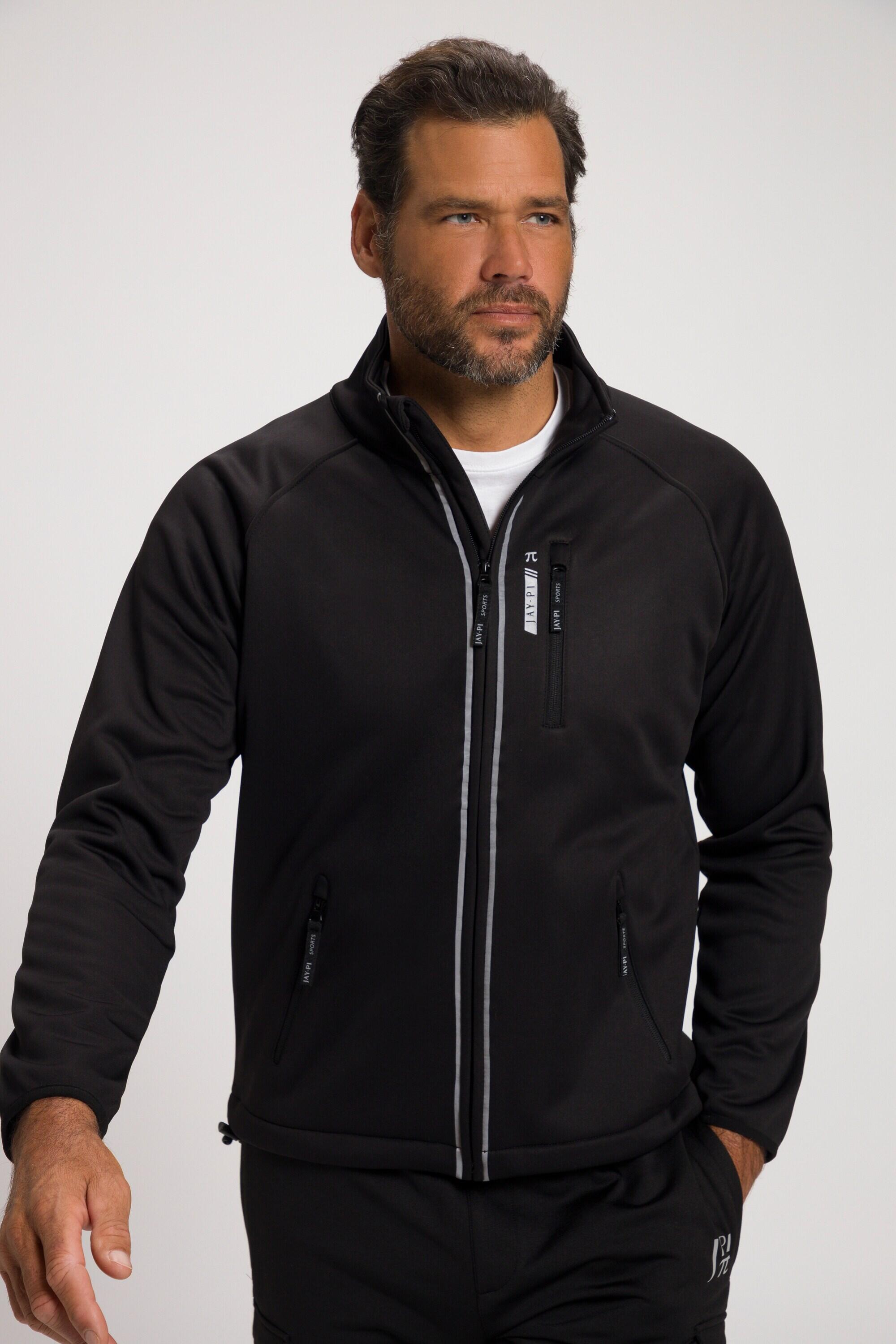 JAY-PI Giacca softshell JAY-PI FLEXNAMIC® uomo nera collo alto, taglio lungo