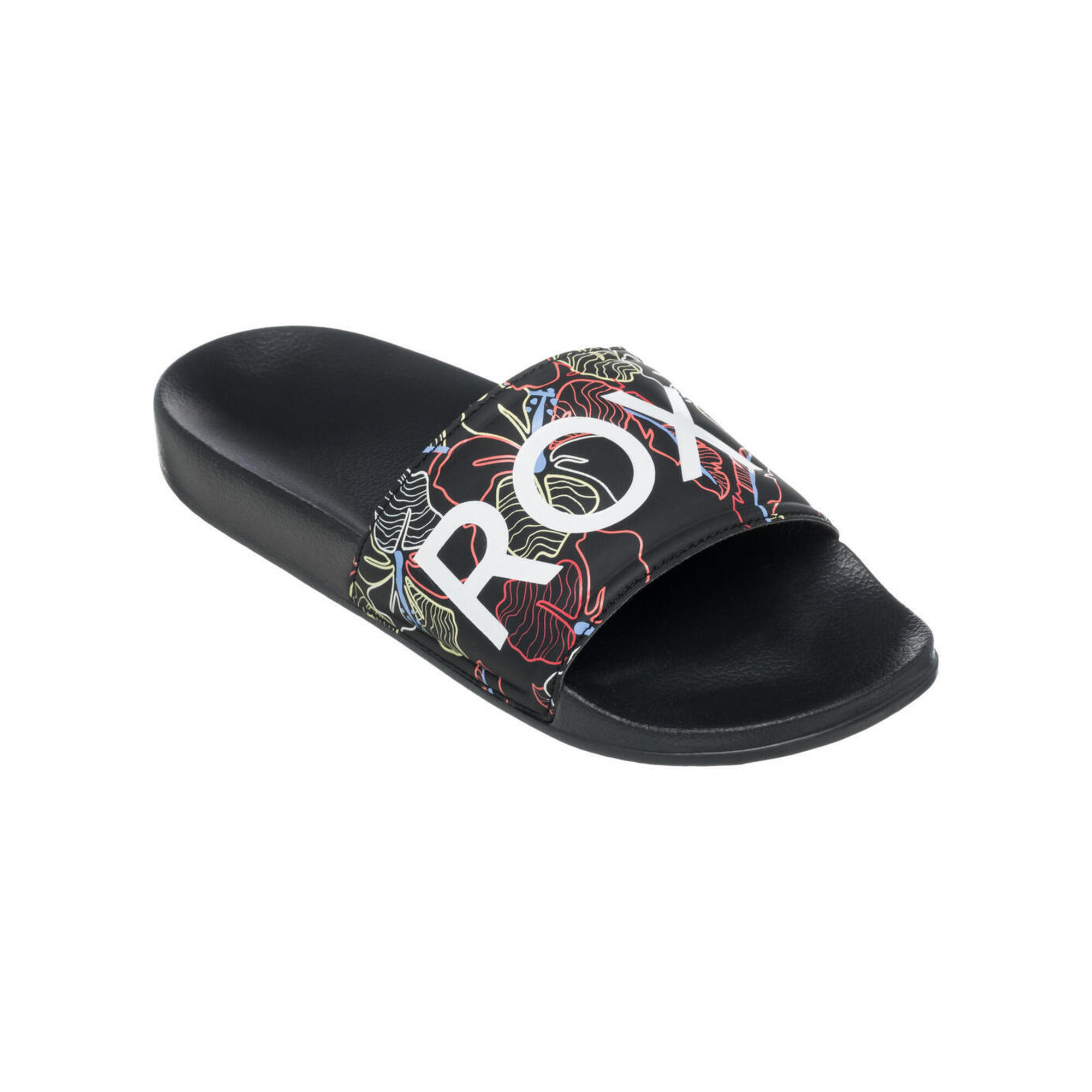 Roxy - Sandales Slippy Ii Noir Femme - Aquashoes - Noir - Decathlon