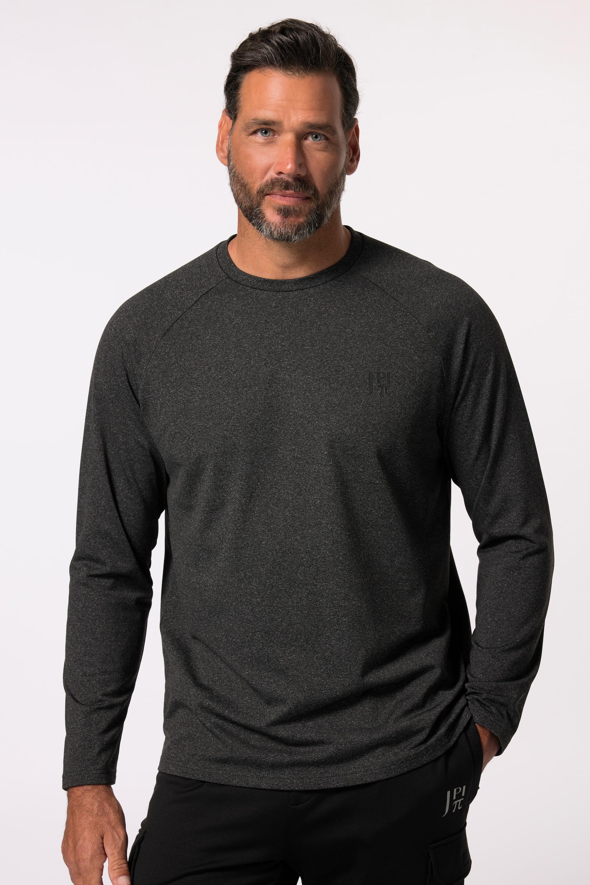 JAY-PI JAY-PI FLEXNAMIC® Men's Technical T‑Shirt Black, Long Sleeves, Plus Size
